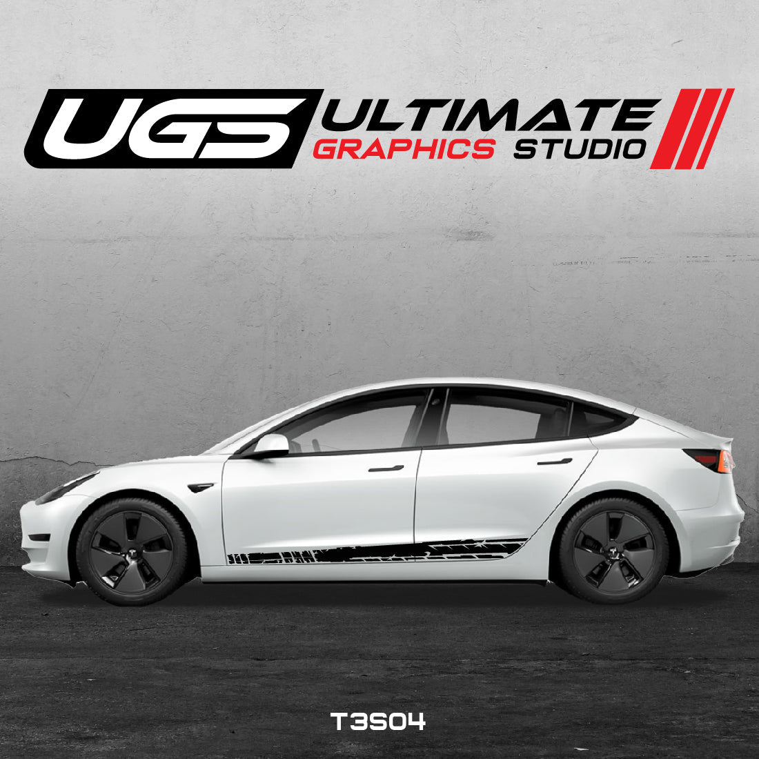 Tesla Side Scratched Graphics