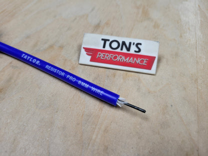 Taylor 8mm Pro Wire Resistor-Core 100% Silicone Spark Plug wire [Sold By The Foot]
