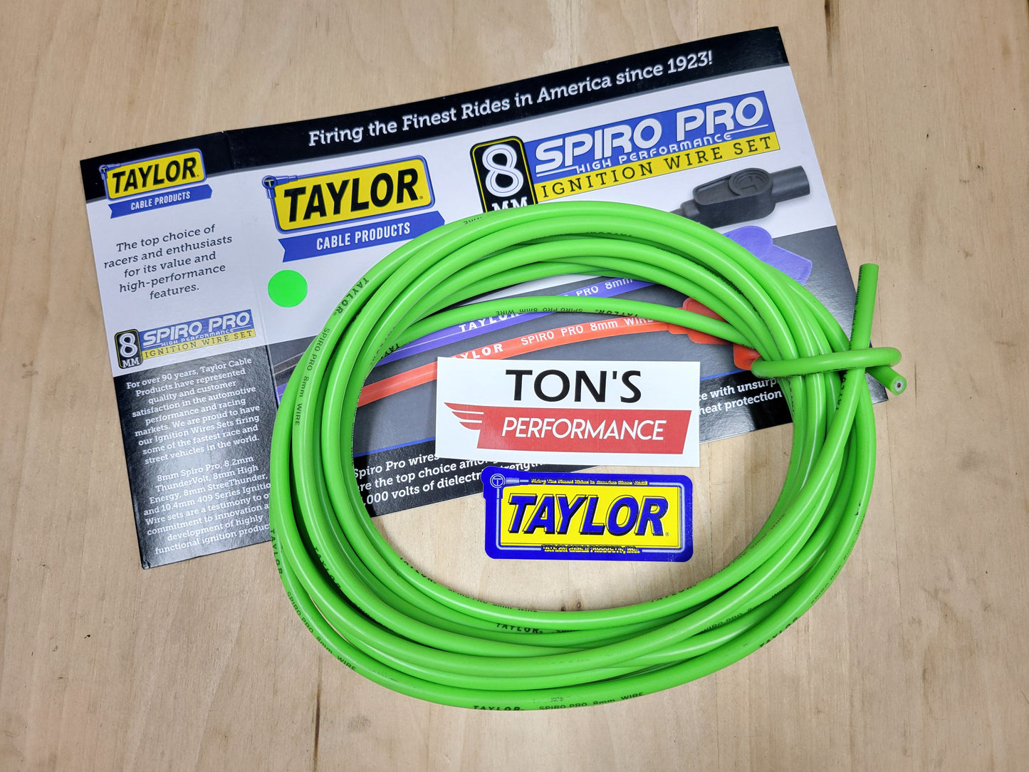 Taylor 8mm Spiro-Pro 100% Silicone Spark Plug wire [Sold By The Foot]