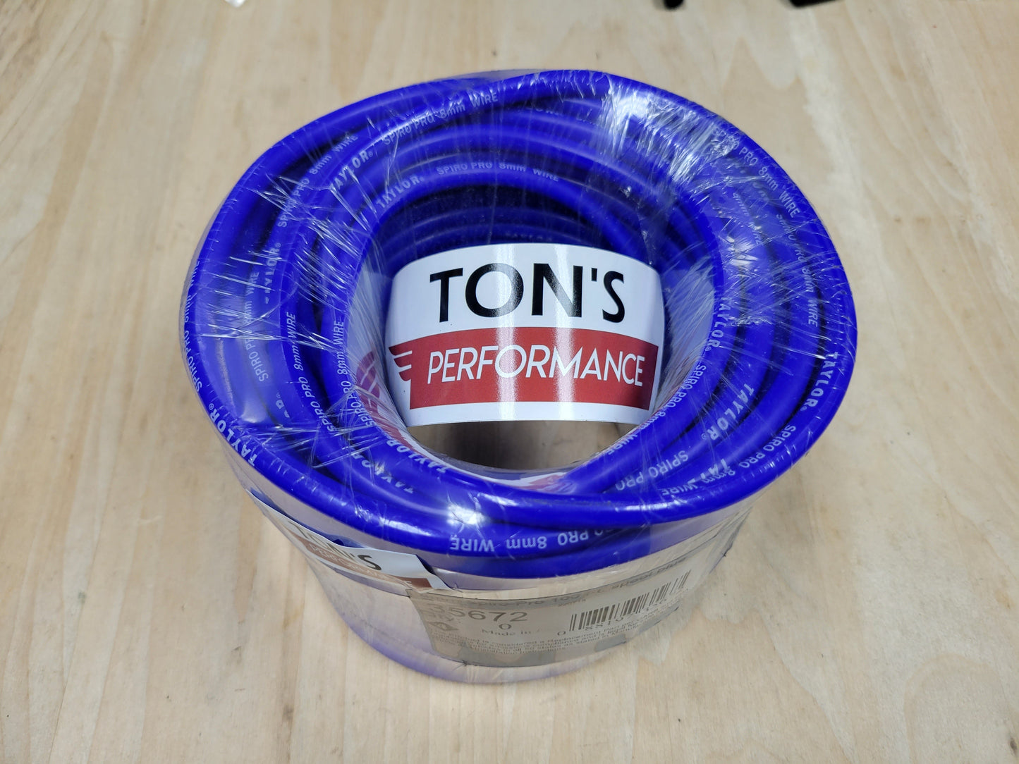 Taylor 8mm Spiro-Pro 100% Silicone Spark Plug wire 100 ft spool