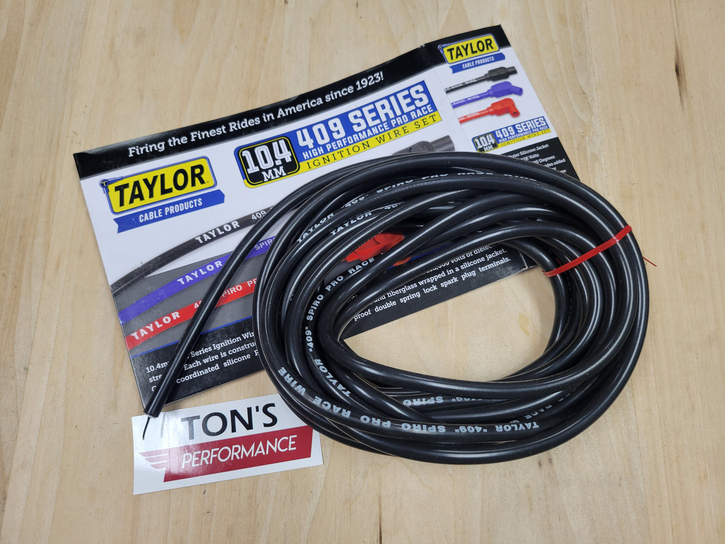 Taylor 10.4mm "409" Spiro-Pro 100% Silicone Spark Plug wire [Sold By The Foot]