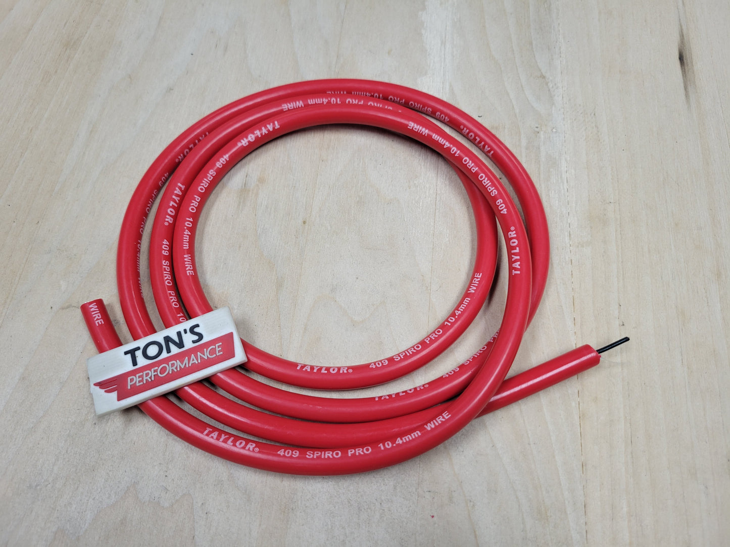 Taylor 10.4mm "409" Spiro-Pro 100% Silicone Spark Plug wire 30ft roll