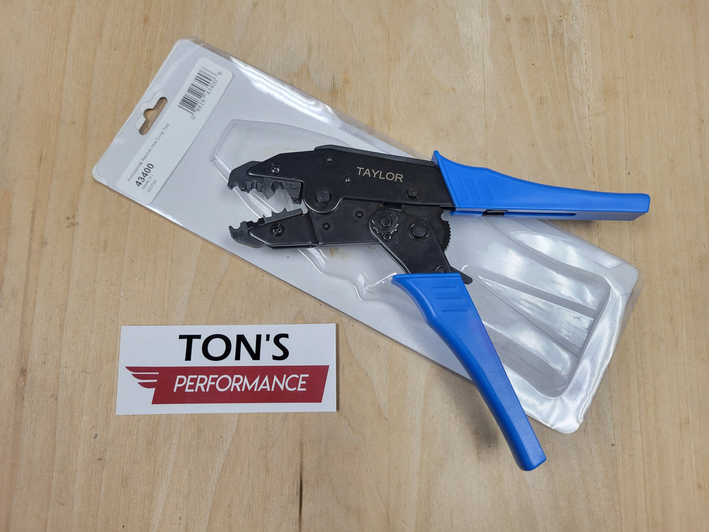 Taylor 43400 Professional Spark Plug Wire Crimping Stripper Tool 8mm 8.5mm Ratcheting