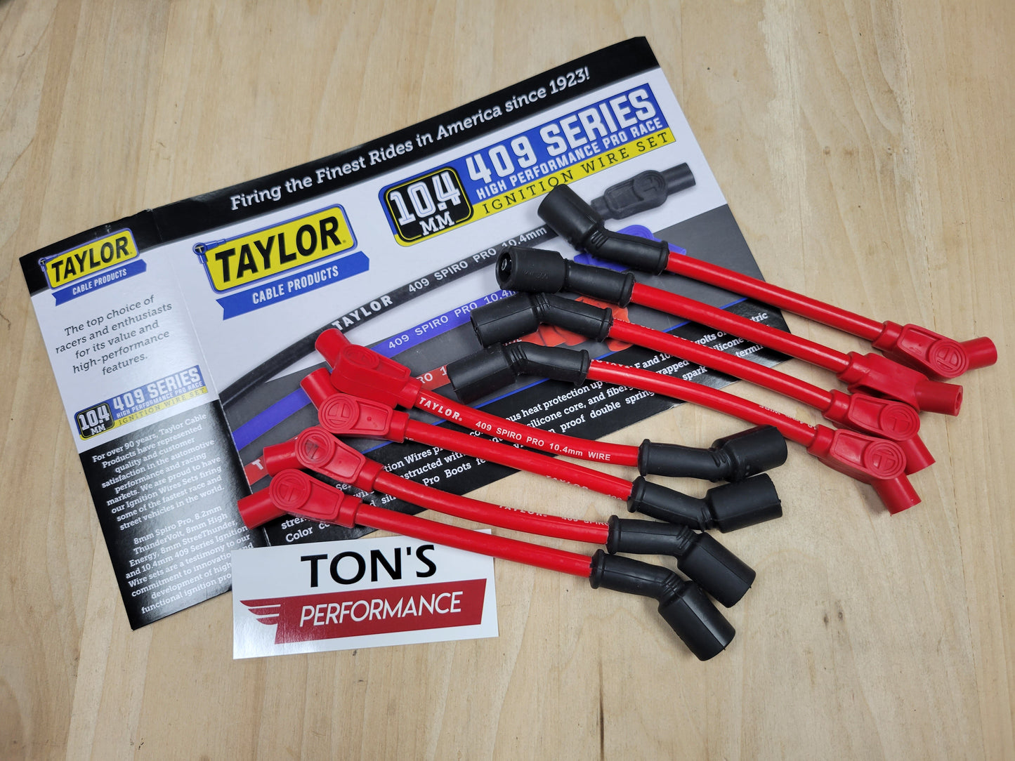 Taylor Spark Plug Wire Set 409 Pro Race 10.4mm 135 for Chevy LS Cars