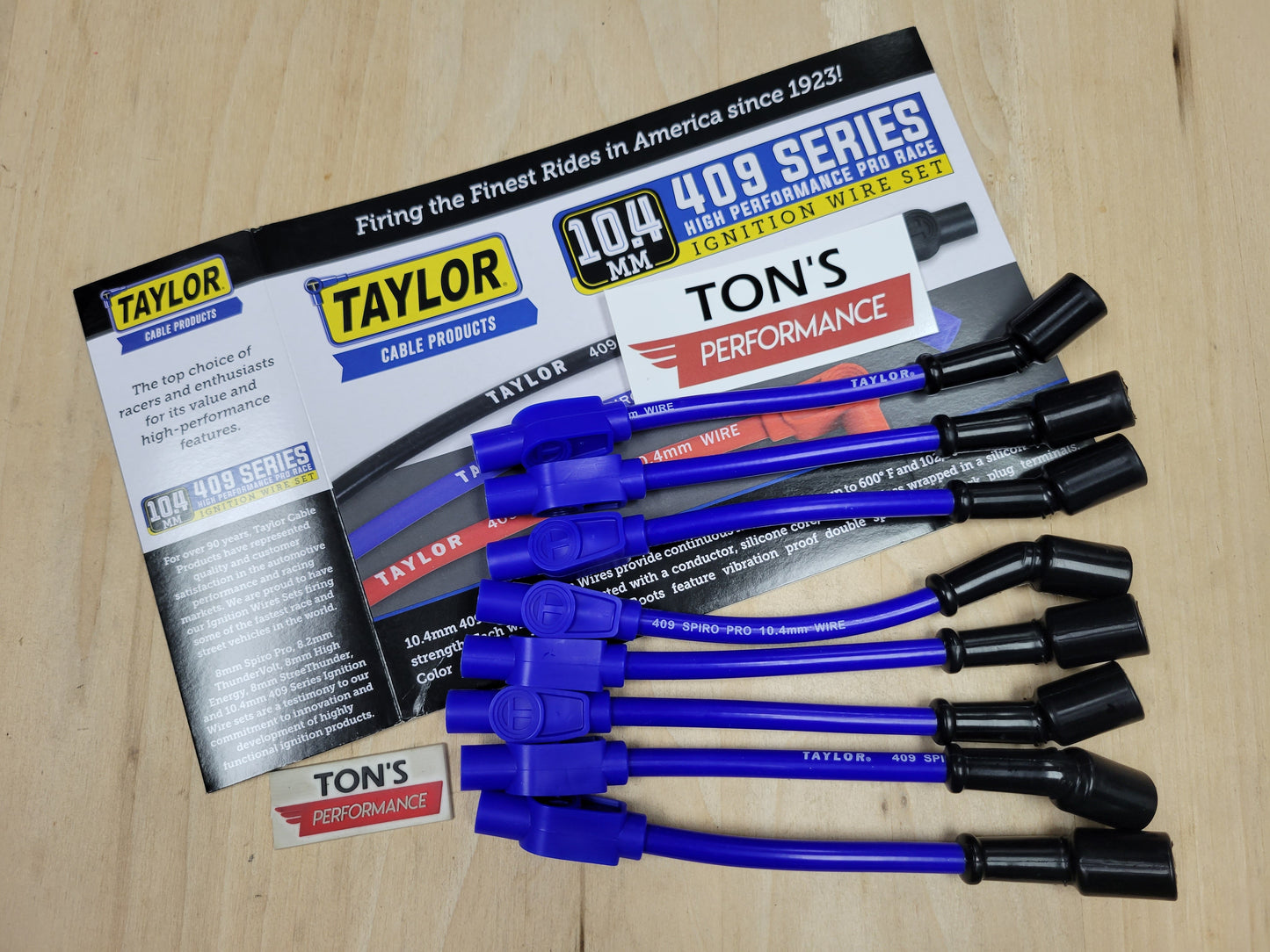 Taylor Spark Plug Wire Set 409 Pro Race 10.4mm 180 for Chevy LS Cars