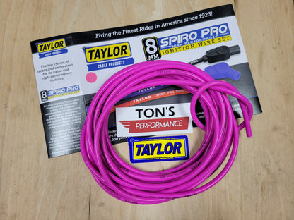 Taylor 8mm Spiro-Pro 100% Silicone Spark Plug wire [Sold By The Foot]