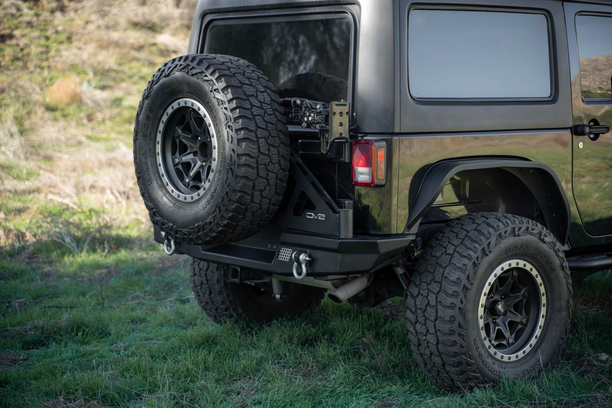 Tire Carrier for 2007-2018 Wrangler JK MTO Bumper, mounted