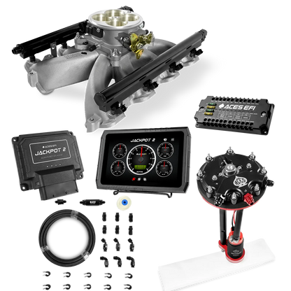 Jackpot 2 LS EFI System - Master Kit with Tank Conversion Pump Module with Internal Regulator + 20' PTFE Hose Kit