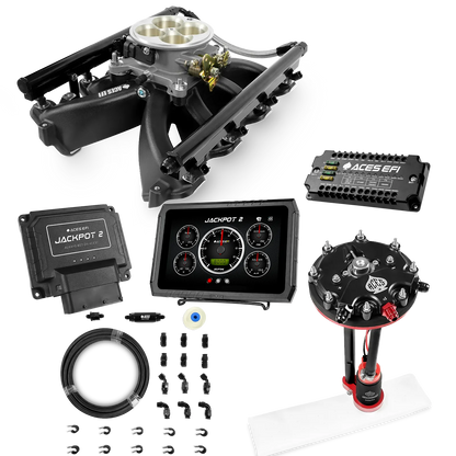 Jackpot 2 LS EFI System - Master Kit with Tank Conversion Pump Module with Internal Regulator + 20' PTFE Hose Kit