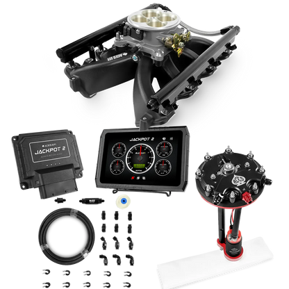 Jackpot 2 LS EFI System - Master Kit with Tank Conversion Pump Module with Internal Regulator + 20' PTFE Hose Kit
