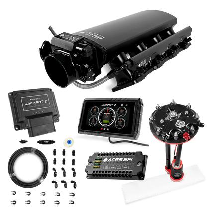Jackpot 2 LS EFI System - Master Kit with Tank Conversion Pump Module with Internal Regulator + 20' PTFE Hose Kit