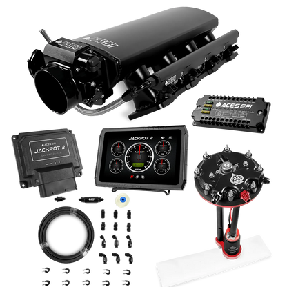 Jackpot 2 LS EFI System - Master Kit with Tank Conversion Pump Module with Internal Regulator + 20' PTFE Hose Kit