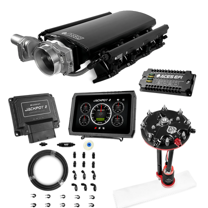 Jackpot 2 LS EFI System - Master Kit with Tank Conversion Pump Module with Internal Regulator + 20' PTFE Hose Kit