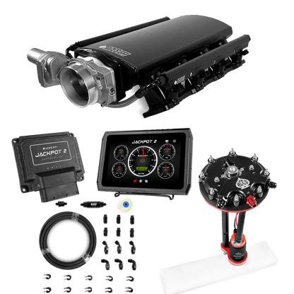 Jackpot 2 LS EFI System - Master Kit with Tank Conversion Pump Module with Internal Regulator + 20' PTFE Hose Kit