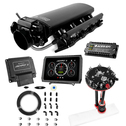 Jackpot 2 LS EFI System - Master Kit with Tank Conversion Pump Module with Internal Regulator + 20' PTFE Hose Kit