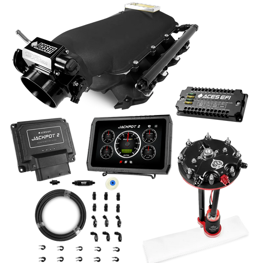 Jackpot 2 LS EFI System - Master Kit with Tank Conversion Pump Module with Internal Regulator + 20' PTFE Hose Kit