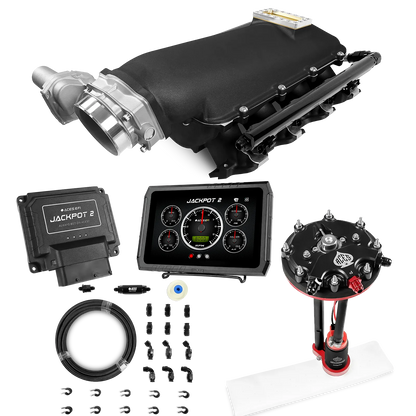 Jackpot 2 LS EFI System - Master Kit with Tank Conversion Pump Module with Internal Regulator + 20' PTFE Hose Kit
