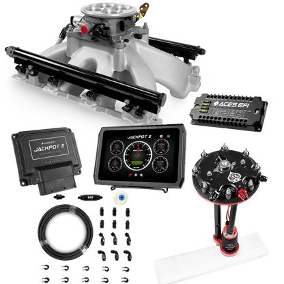 Jackpot 2 LS EFI System - Master Kit with Tank Conversion Pump Module with Internal Regulator + 20' PTFE Hose Kit