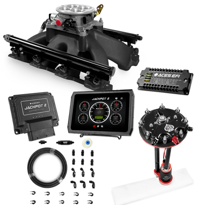 Jackpot 2 LS EFI System - Master Kit with Tank Conversion Pump Module with Internal Regulator + 20' PTFE Hose Kit