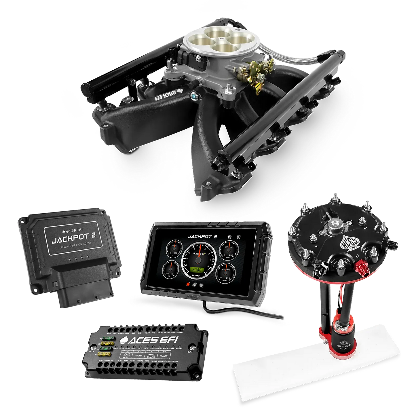 Jackpot 2 LS EFI System - Master Kit with Tank Conversion Pump Module with Internal Regulator