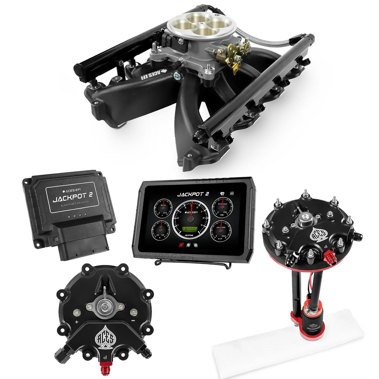 Jackpot 2 LS EFI System - Master Kit with Tank Conversion Pump Module with Internal Regulator