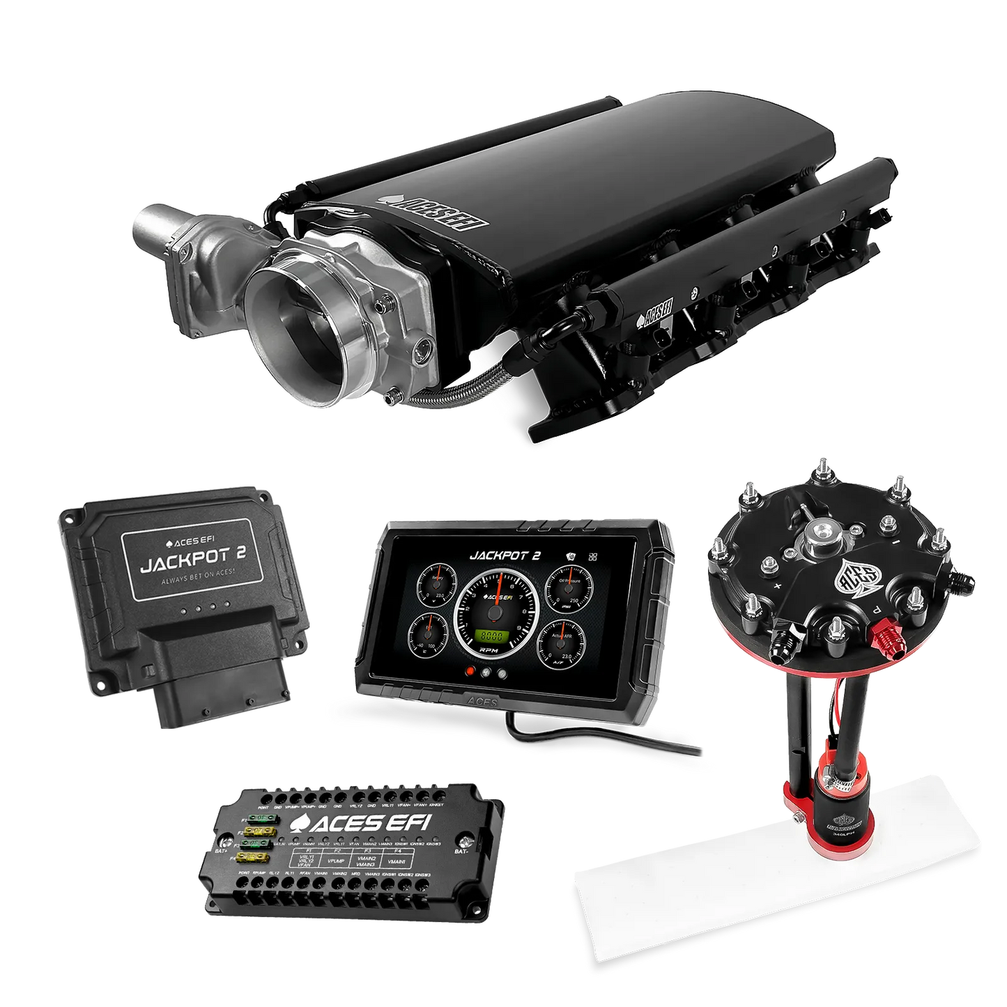 Jackpot 2 LS EFI System - Master Kit with Tank Conversion Pump Module with Internal Regulator