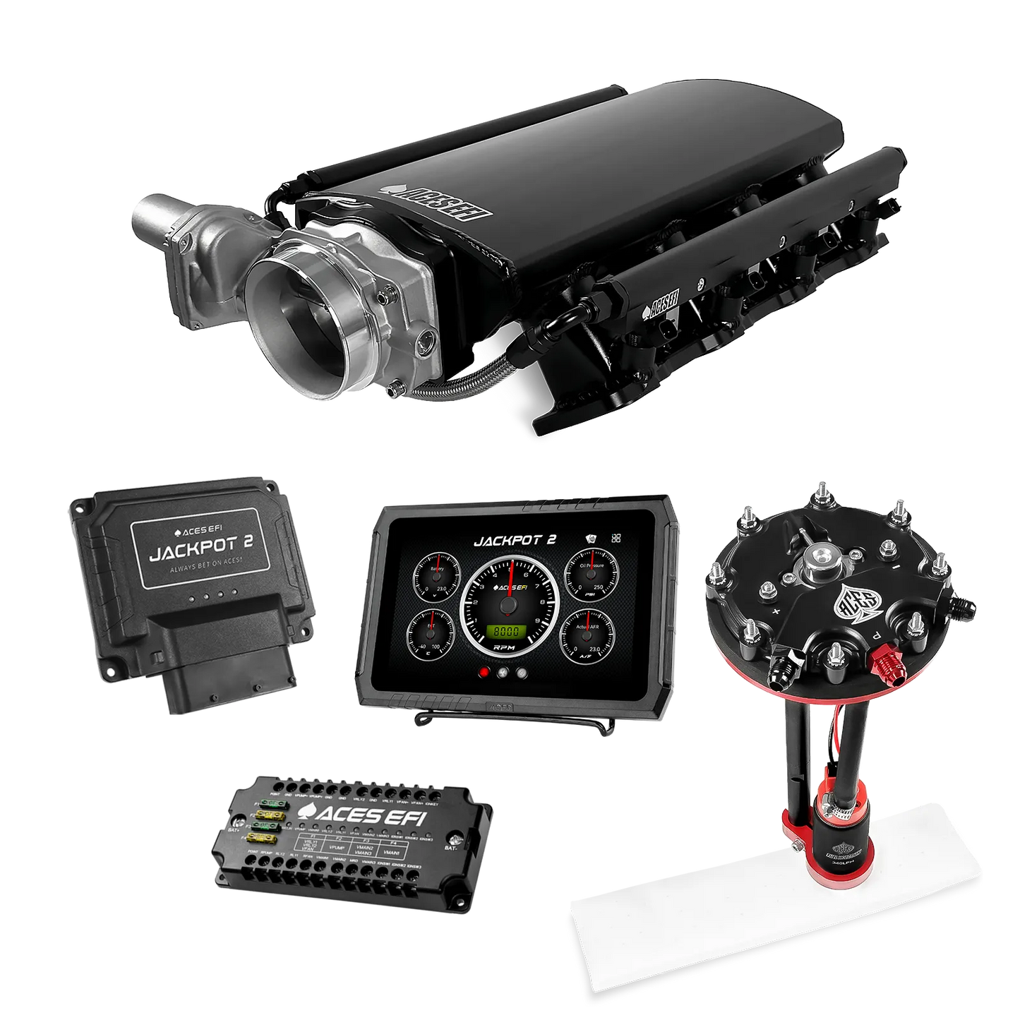 Jackpot 2 LS EFI System - Master Kit with Tank Conversion Pump Module with Internal Regulator