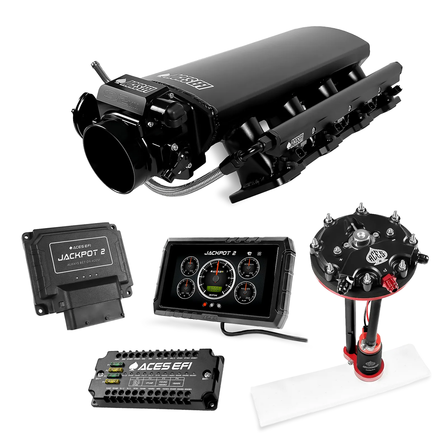 Jackpot 2 LS EFI System - Master Kit with Tank Conversion Pump Module with Internal Regulator