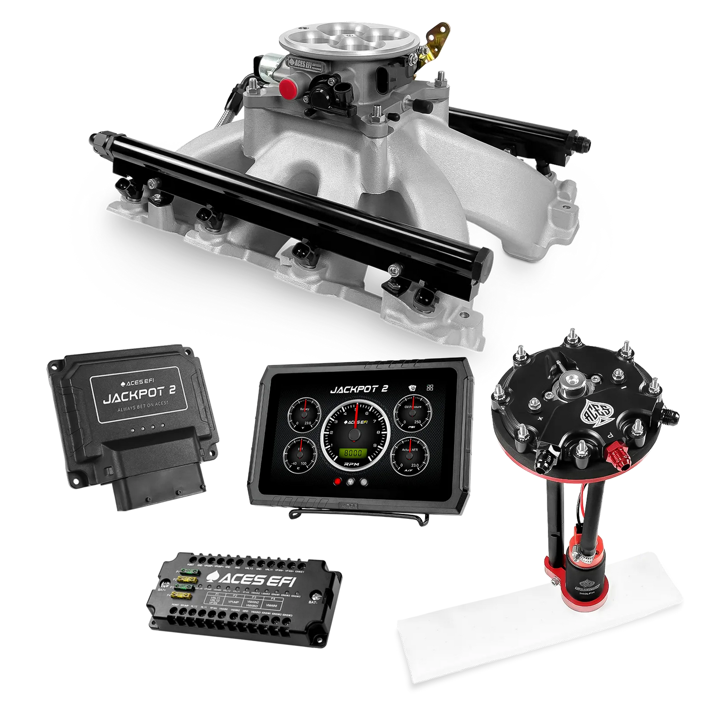 Jackpot 2 LS EFI System - Master Kit with Tank Conversion Pump Module with Internal Regulator