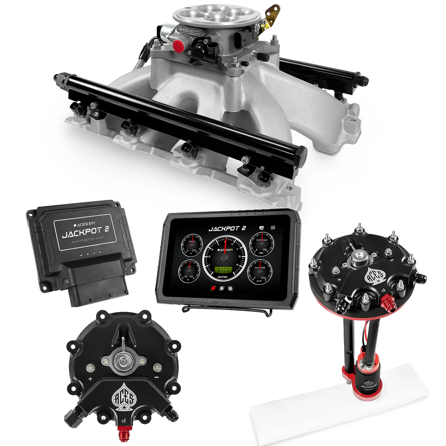 Jackpot 2 LS EFI System - Master Kit with Tank Conversion Pump Module with Internal Regulator