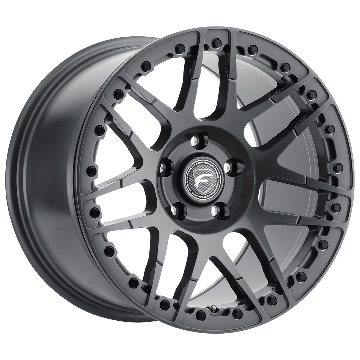 Forgestar 15x10 F14 Beadlock 5x115 ET22 BS6.4 Gloss ANT 78.1 Wheel F283B0071640