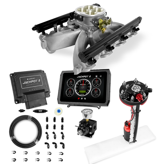 Jackpot 2 LS EFI System - Master Kit with Tight Fit In-Tank Pump Module + 40' PTFE Hose Kit
