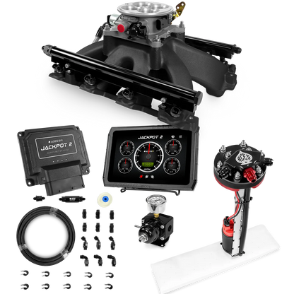 Jackpot 2 LS EFI System - Master Kit with Tight Fit In-Tank Pump Module + 40' PTFE Hose Kit