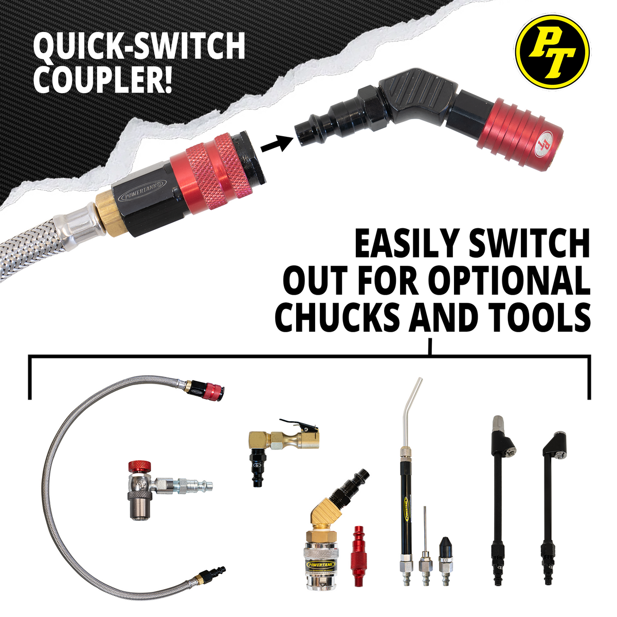 RED MOD - 2ft Hose Extension for "Stand Away Safety" - Ventoso™ RED