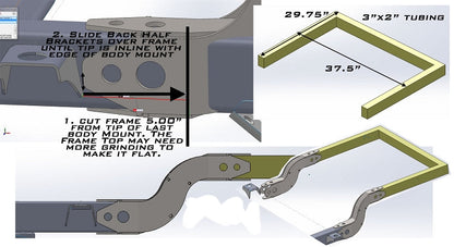 TJ-YJ Back Half Frame Kit