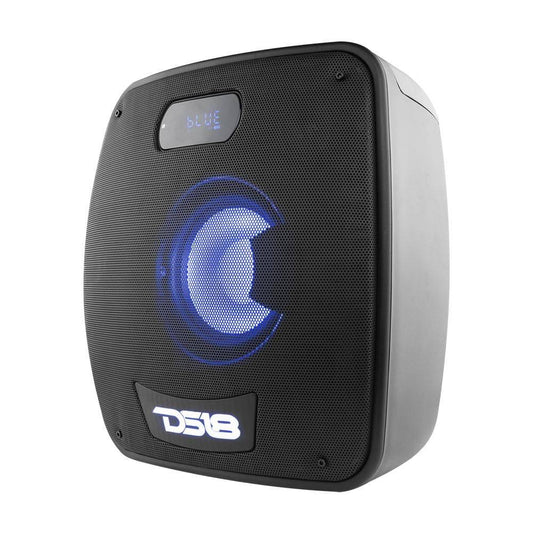 TLV 6.5" Amplified With Battery Self Powered Party Speaker With RGB LED Lights Bluetooth and TWS 200 Watts