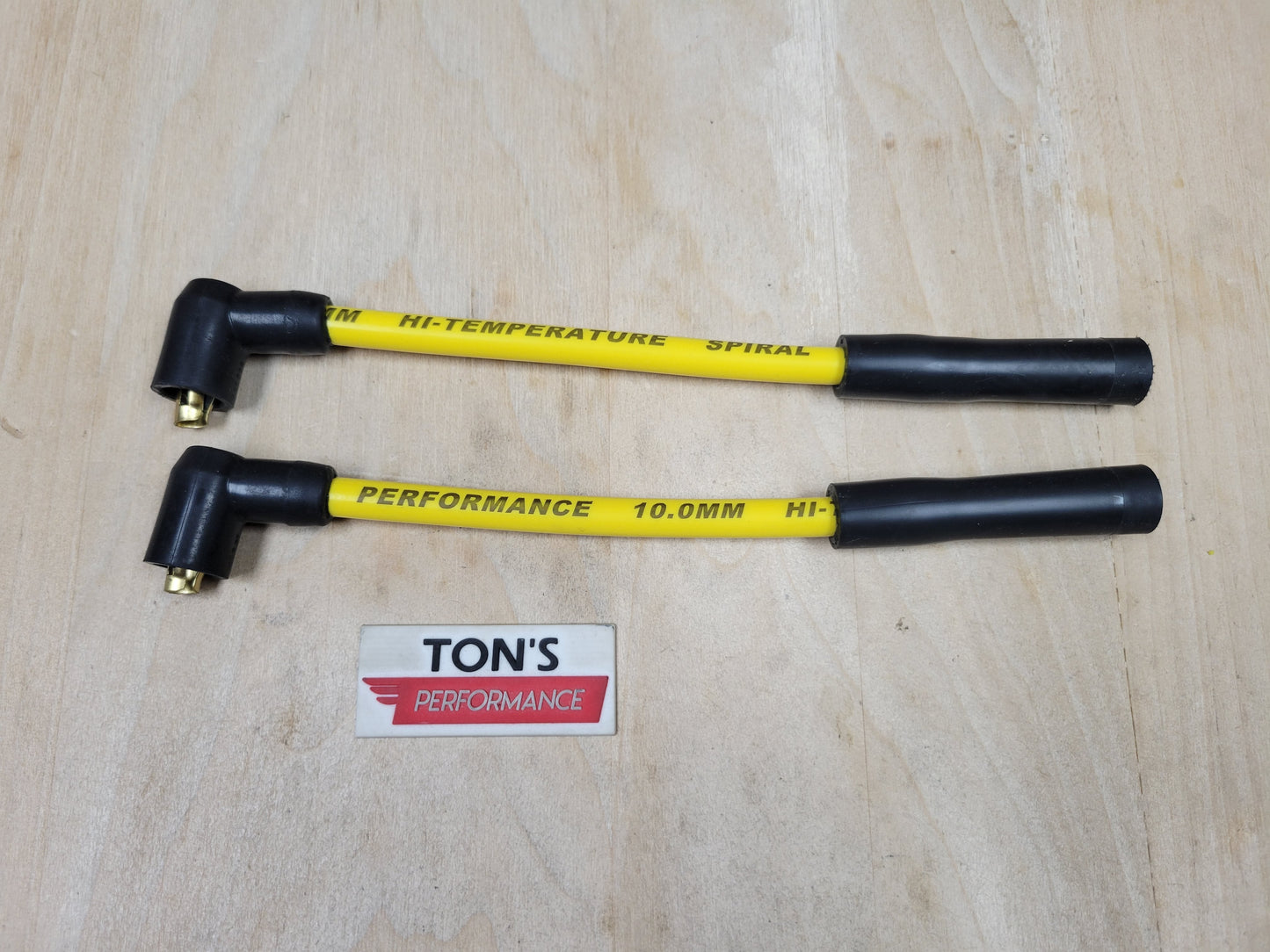 Ton's 10mm Silicone Plug Wires Harley Sportster 1988 - 2003 / PAIR OF SHORT WIRES FOR RELOCATED COIL