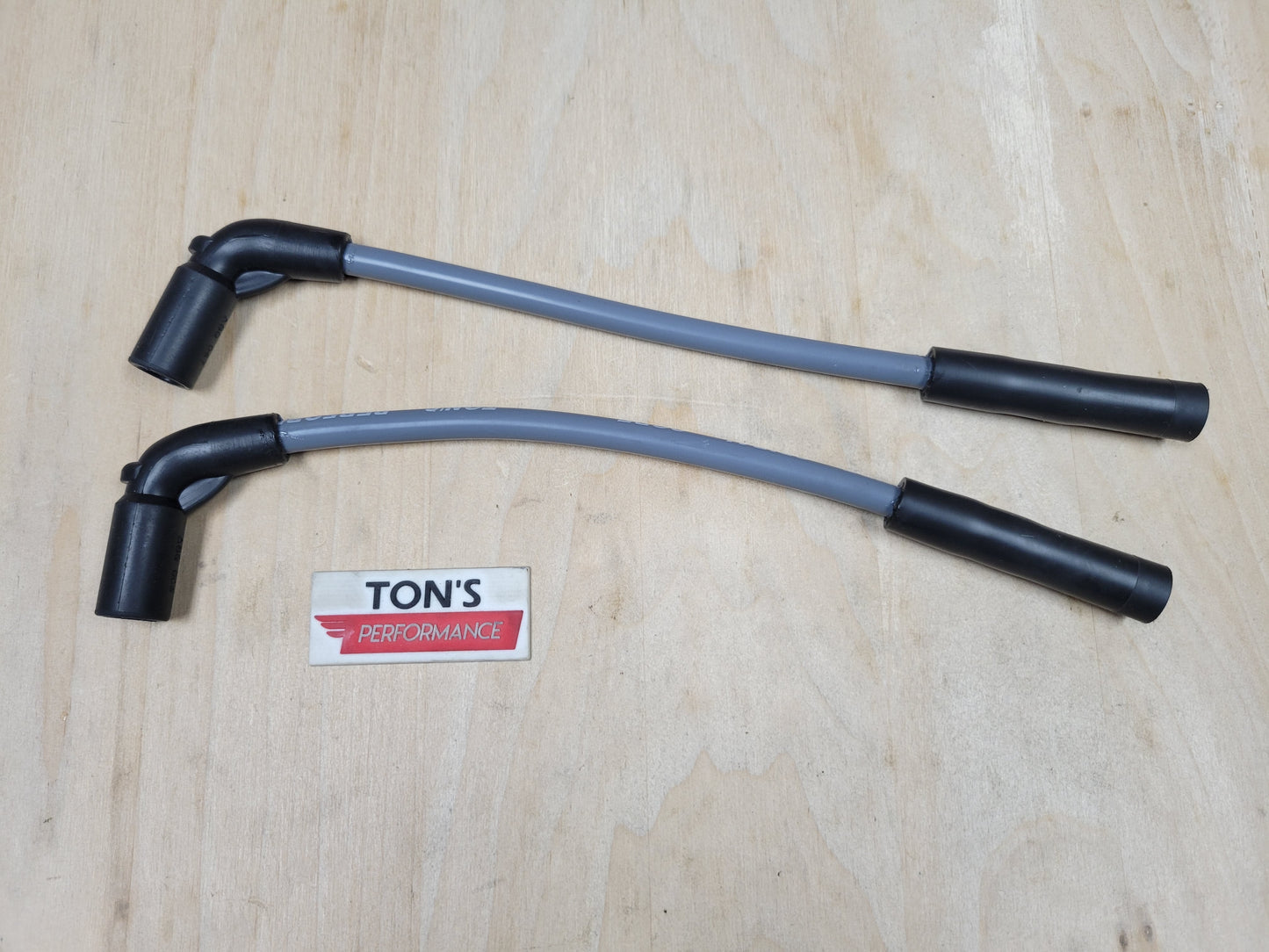 10mm Silicone Plug Wires Harley Sportster 2007+ / PAIR OF SHORT WIRES FOR RELOCATED COIL