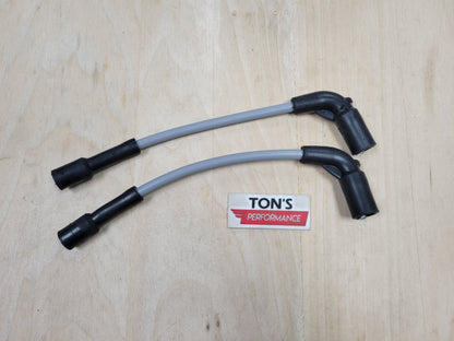 Silicone Plug Wires Harley Sportster 2007+ / PAIR OF SHORT WIRES FOR RELOCATED COIL