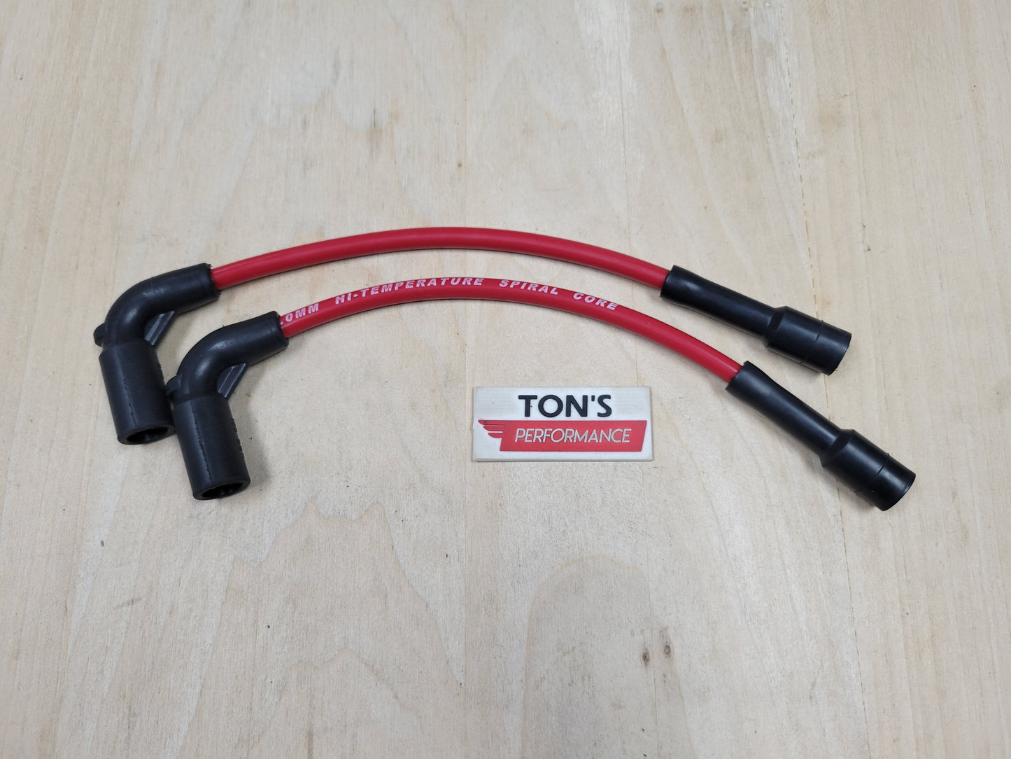 Silicone Plug Wires Harley Sportster 2007+ / PAIR OF SHORT WIRES FOR RELOCATED COIL