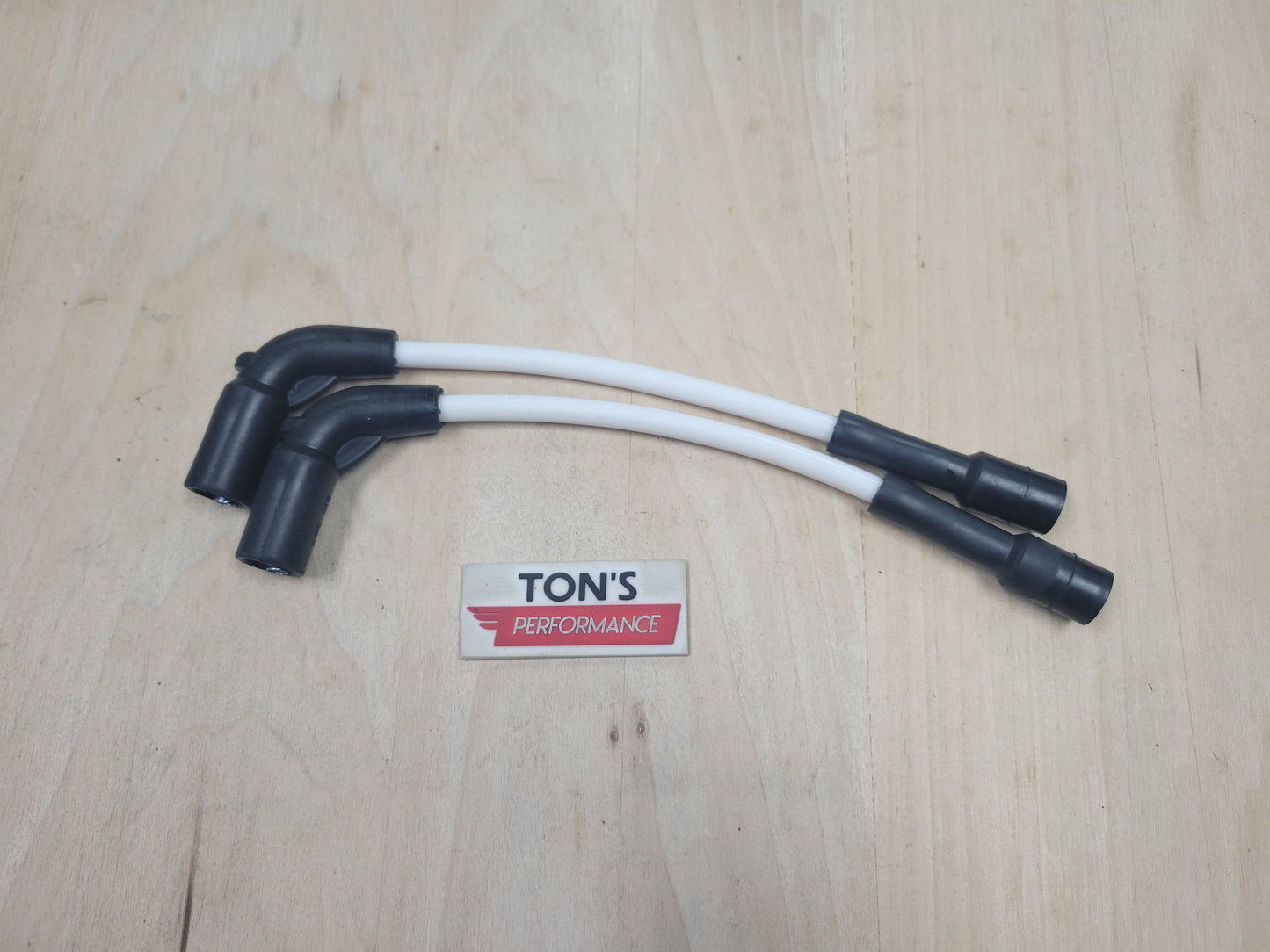 Silicone Plug Wires Harley Sportster 2007+ / PAIR OF SHORT WIRES FOR RELOCATED COIL