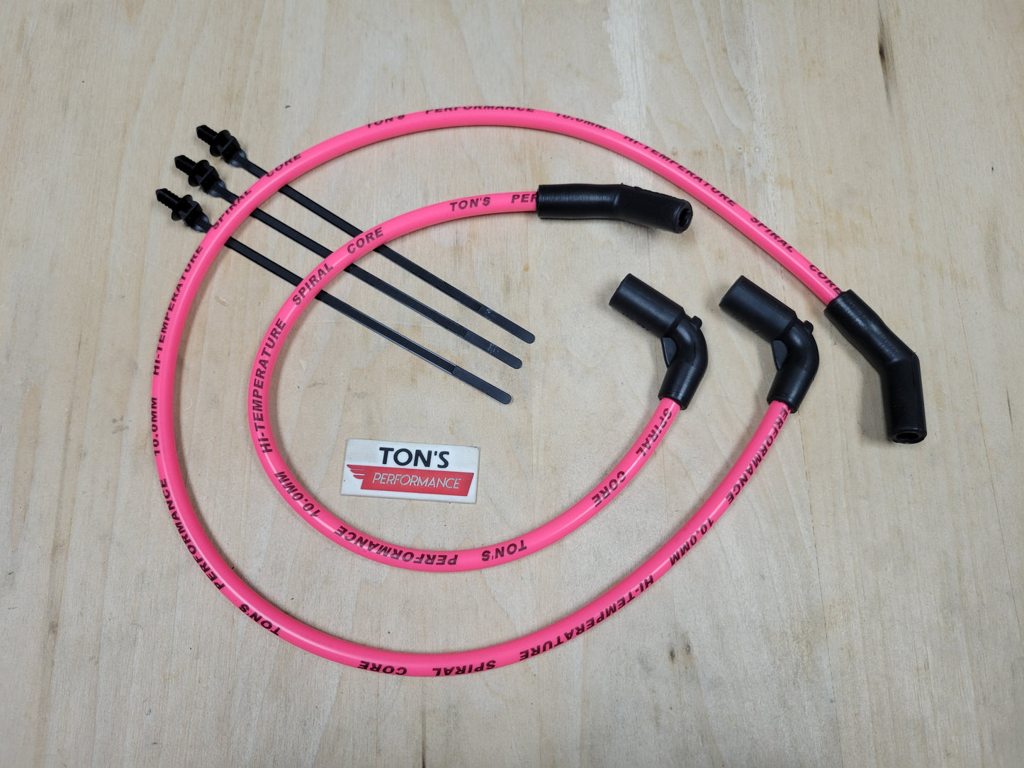 Ton's 10mm Silicone Spark Plug Wires Harley H-D FLT FLHT FLHR FLTR 2009-2015