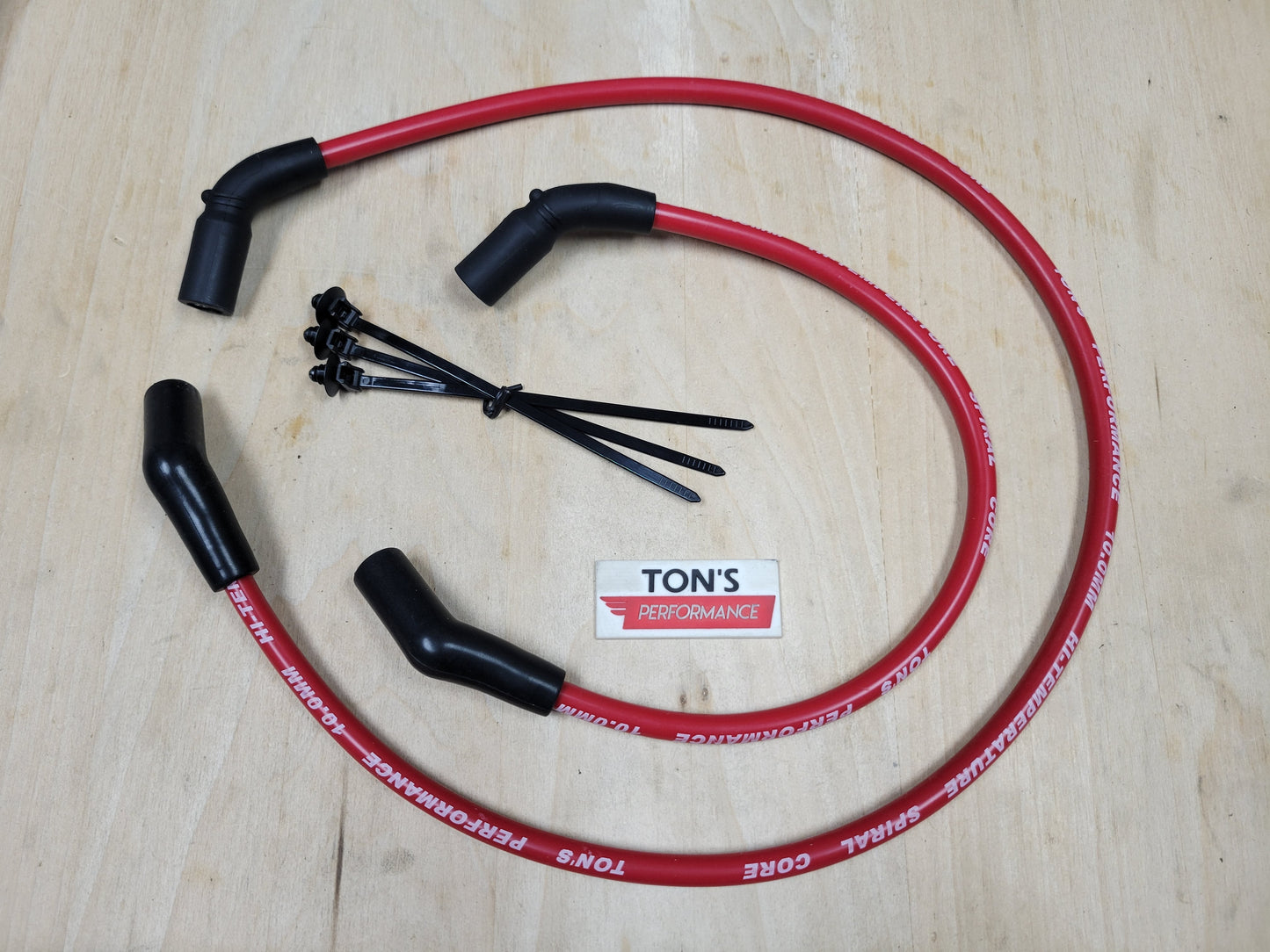 Ton's 10mm Silicone Spark Plug Wires Harley H-D FLT FLHT FLHR FLTR 2009-2015