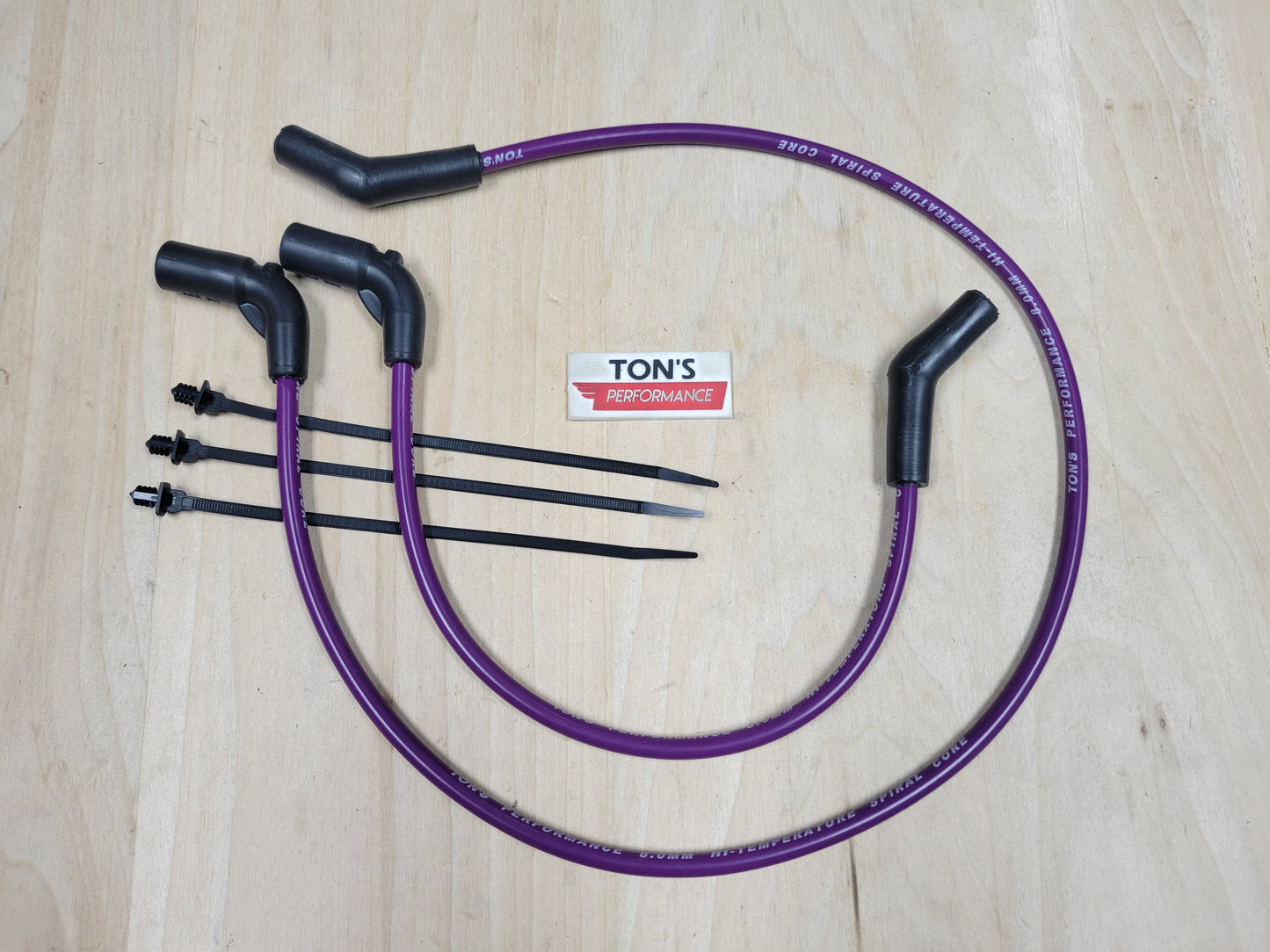 Ton's 8mm Silicone Spark Plug Wires Harley H-D FLT FLHT FLHR FLTR 2009-2015