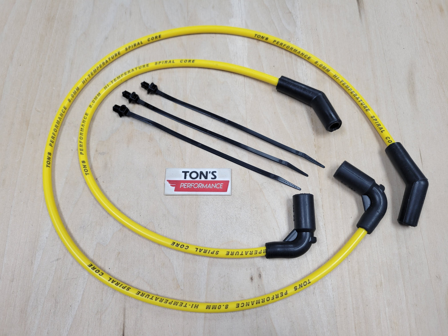 Ton's 8mm Silicone Spark Plug Wires Harley H-D FLT FLHT FLHR FLTR 2009-2015