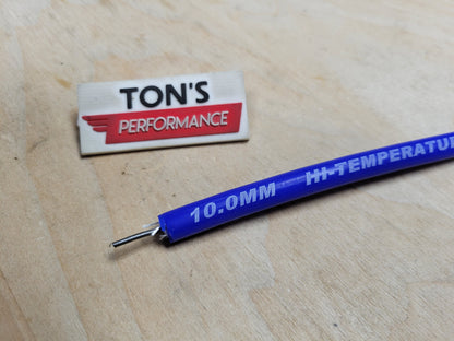 Ton's Performance 10mm Silicone Spiral Suppression Core Spark Plug wire [Sold By The Foot]