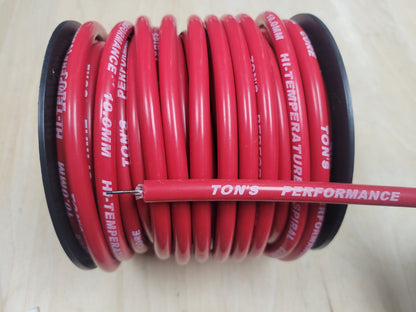 Ton's Performance 10mm Silicone Spiral Suppression Core Spark Plug wire [Sold By The Foot]