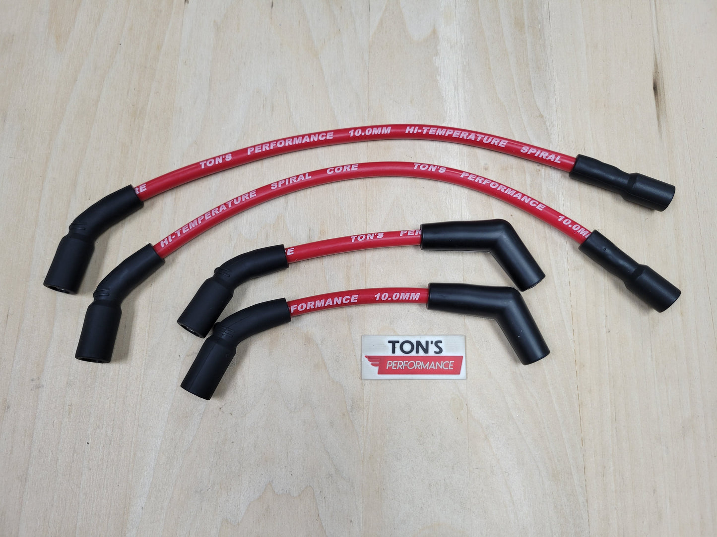 10mm Ton's Silicone Spark plug wires for M8 2018+ Harley Davidson Softail or 2024+ Road King ST / CVO Street Glide