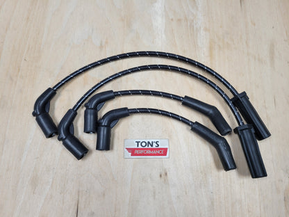 Cloth Braided Plug Wires M8 Harley Softail 2018+ / Road King ST, CVO Street Glide 2024+