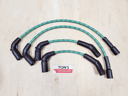 Cloth Braided Plug Wires M8 Harley Softail 2018+ / Road King ST, CVO Street Glide 2024+